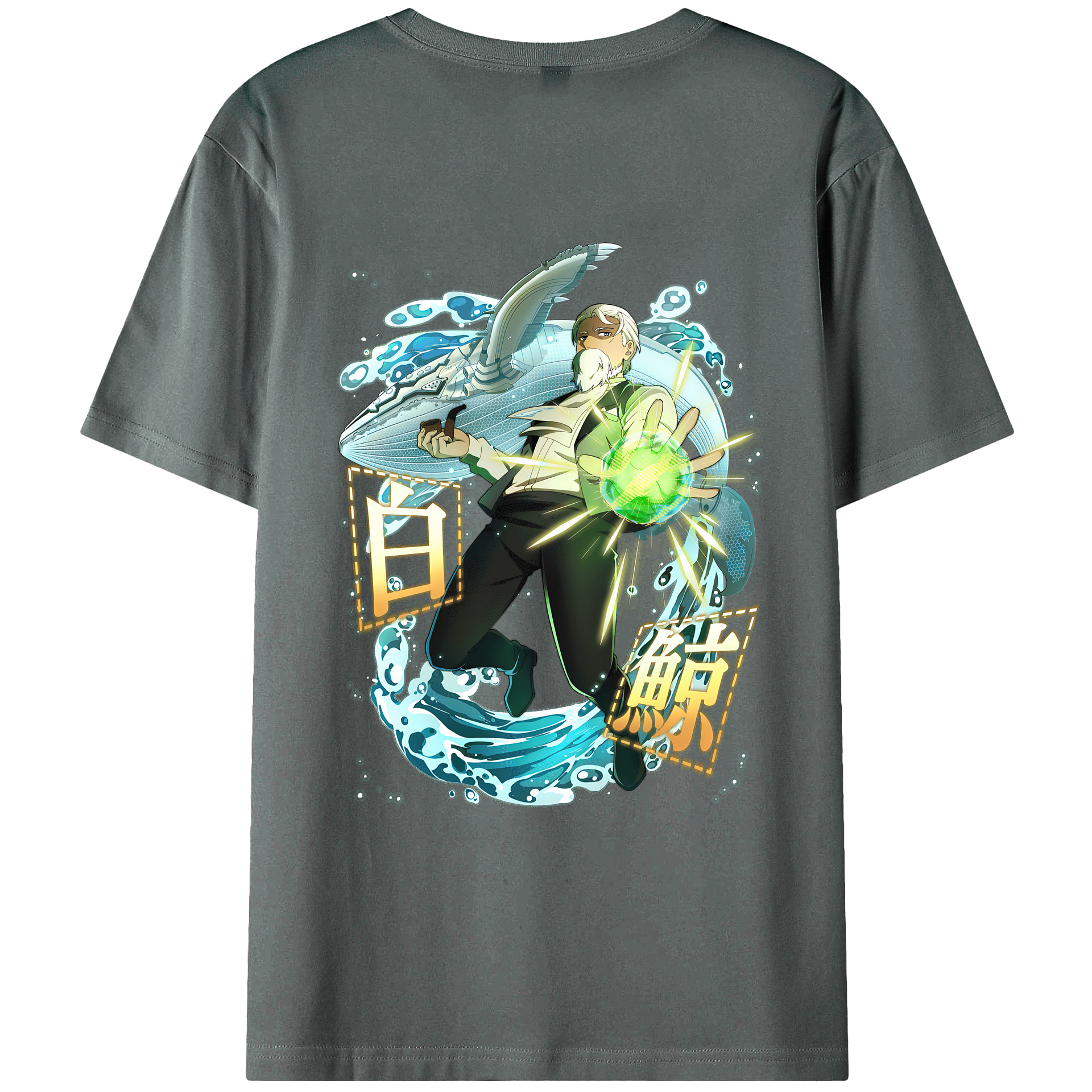 （画像用） 文豪ストレイドッグス Bungo Stray Dogs 綿100％ メンズ半袖Tシャツ（バックプリント） 通気性